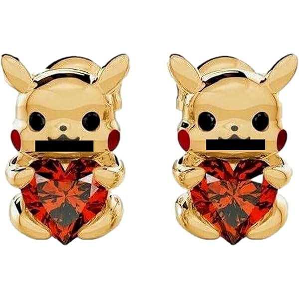 Amazon.com: Pokemon Earrings Fashion Jewelry Enamel Character Stud Earrings  Set 6 Pack: Clothing, Shoes & Jewelry