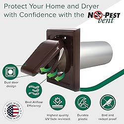 NO-PEST VENT, Exclusive Dual Door Dryer Vent Cover