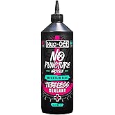 Muc Off No Puncture Hassle Tubeless Sealant - Advanced Bicycle Tyre Sealant with UV Tracer Dye That Seals Tears and Holes Up 