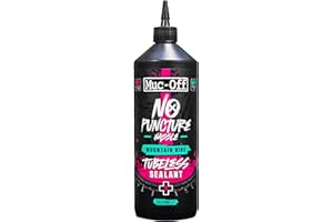 Muc Off No Puncture Hassle Tubeless Sealant - Advanced Bicycle Tyre Sealant with UV Tracer Dye That Seals Tears and Holes Up 