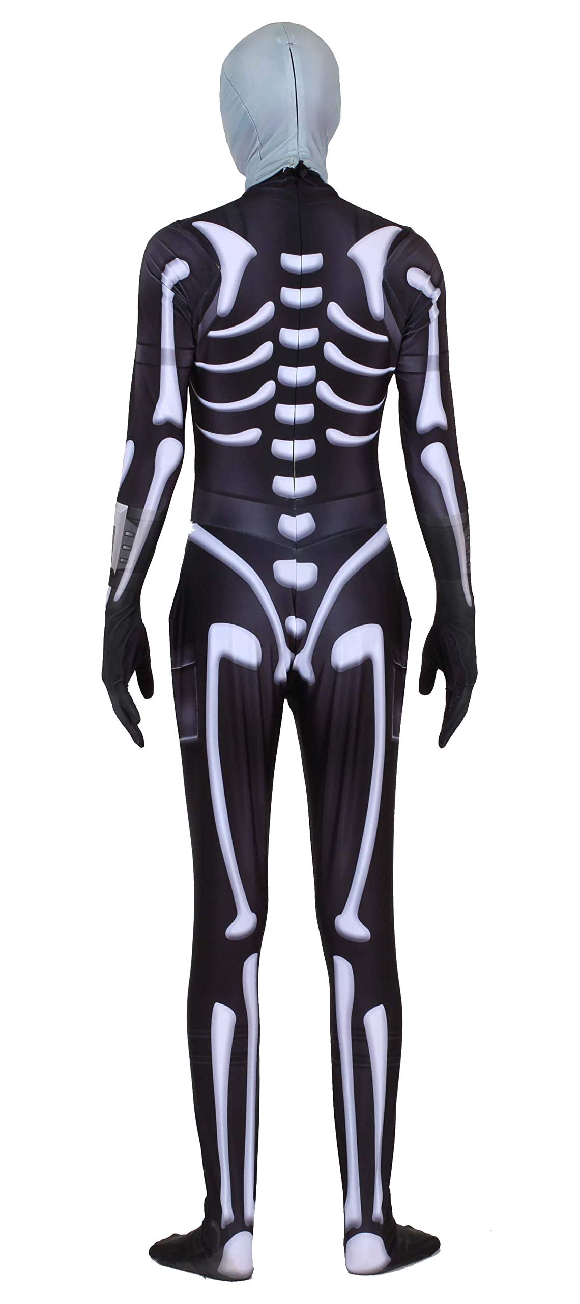 Riekinc Halloween Spandex Zentai Cosplay Costume Skull Trooper Costume Adult/Kids