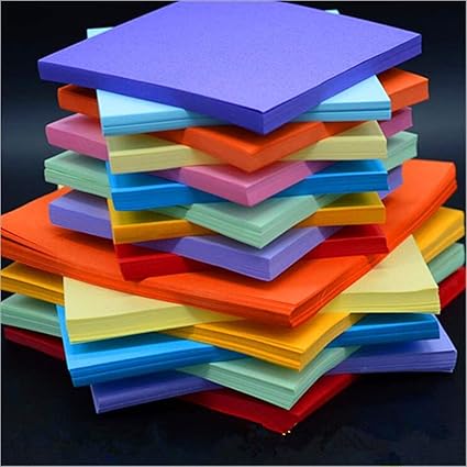 Amazoncom 100pcs Origami Paper Double Sided Coloured Craft