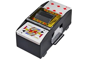 ECTY BUTIAN Automatic Poker Card Shuffler，1-2 Decks Poker Shuffles Card Shuffler Machine, Battery-Operated Electric Shuffler for Home Party Club Game