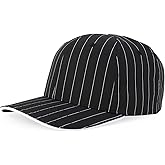 Trendy Apparel Shop 6 Panel Structured Pinstripe Snapback Baseball Cap