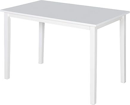 target white dining table