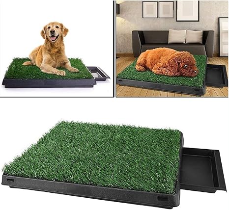 Amazon Co Jp 人工芝63 X 50 X 7 Cmと犬の犬のためのトイレでごみビン グリーン ホーム キッチン