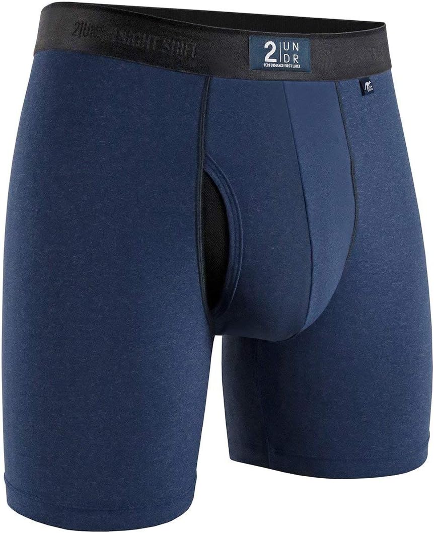 2UNDR Mens Night Shift 6" Boxer Brief Underwear