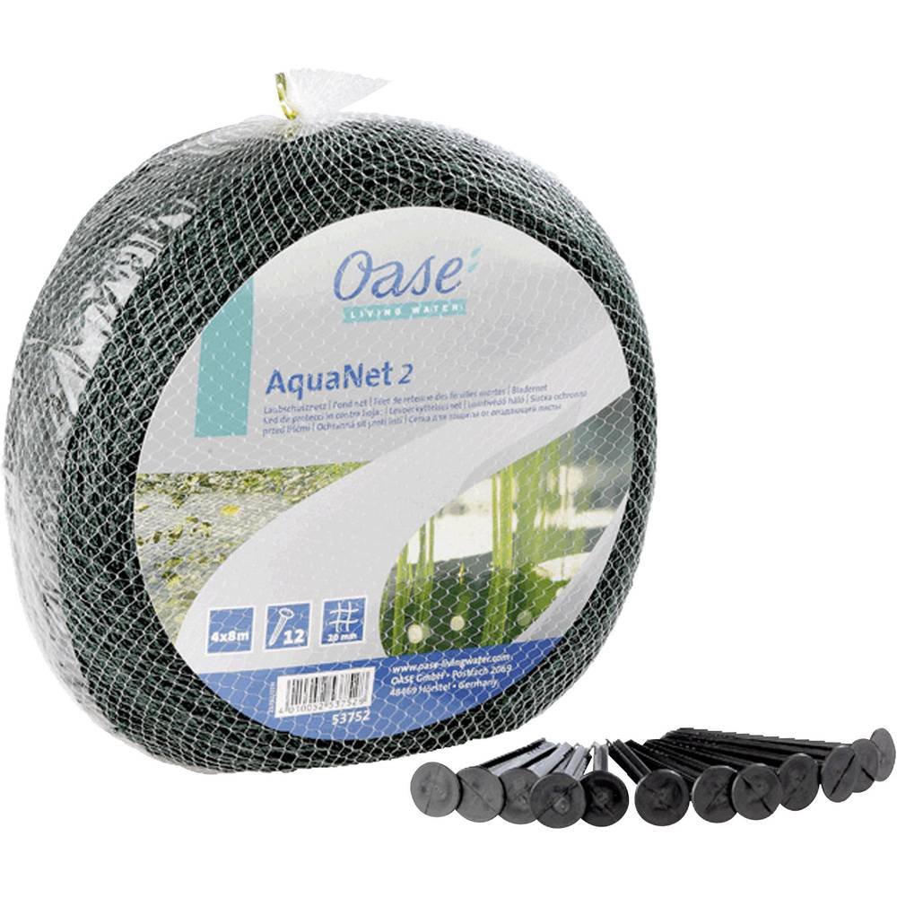 Oase 53752 Aquanet Pond Net 2, Ideal Protection of Ponds from Falling Leaves and Leaves, Suitable for Ponds up to max. 4 x 8 m, Can also be used as a Bird Protection Net for Trees and Shrubs