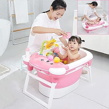 Amazon Co Jp ベビーバス ベビーバス浴槽 赤ちゃん 子供用 お風呂 ベビー浴槽 折りたたみバスタブ 収納便利ベビープール 座れる 新生児0 15歳まで ベビー湯お 新生児 ベビー キッズプール 赤ちゃんのお風呂 バスタブ 赤ちゃん ベビーバスタブ ベビーバス ベビーバス