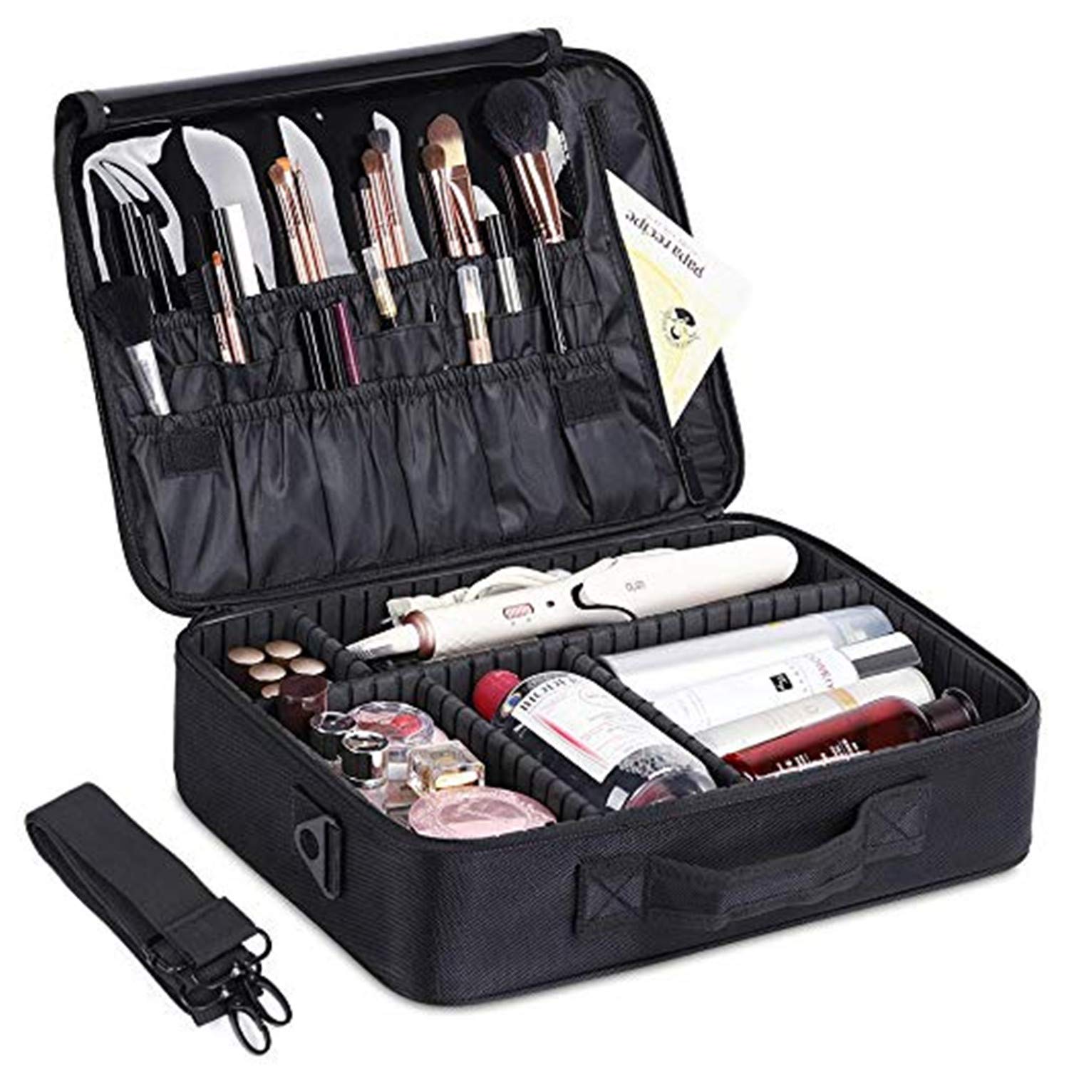 Best Makeup Case Waterproof Adjustable 3 Layers