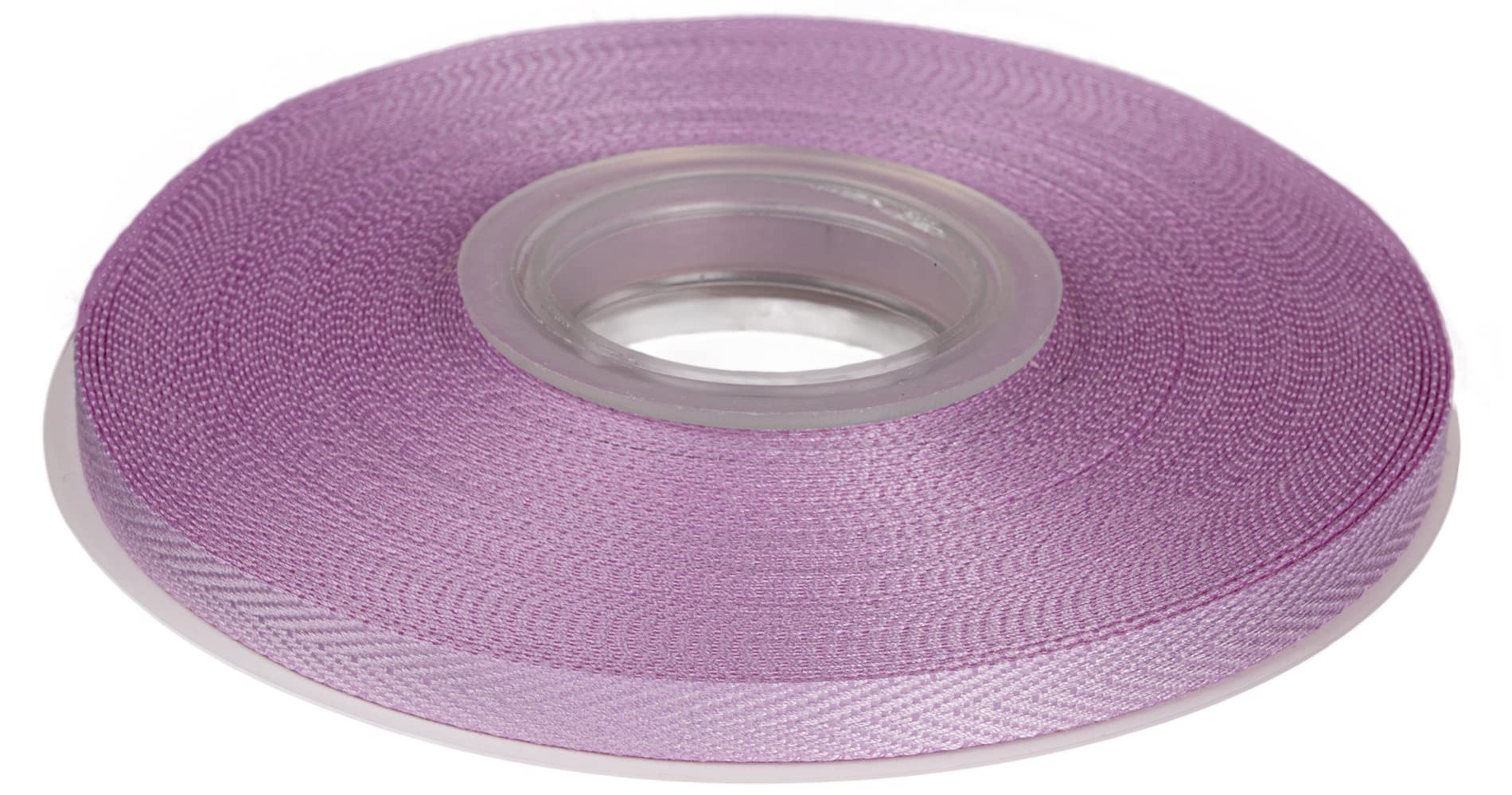 Joycrosso Herringbone Tape Twill Ribbon Soft Handle, Great for Gift Wrapping Craft Sewing, 6mm x 22 Meters - Lt.Orchid