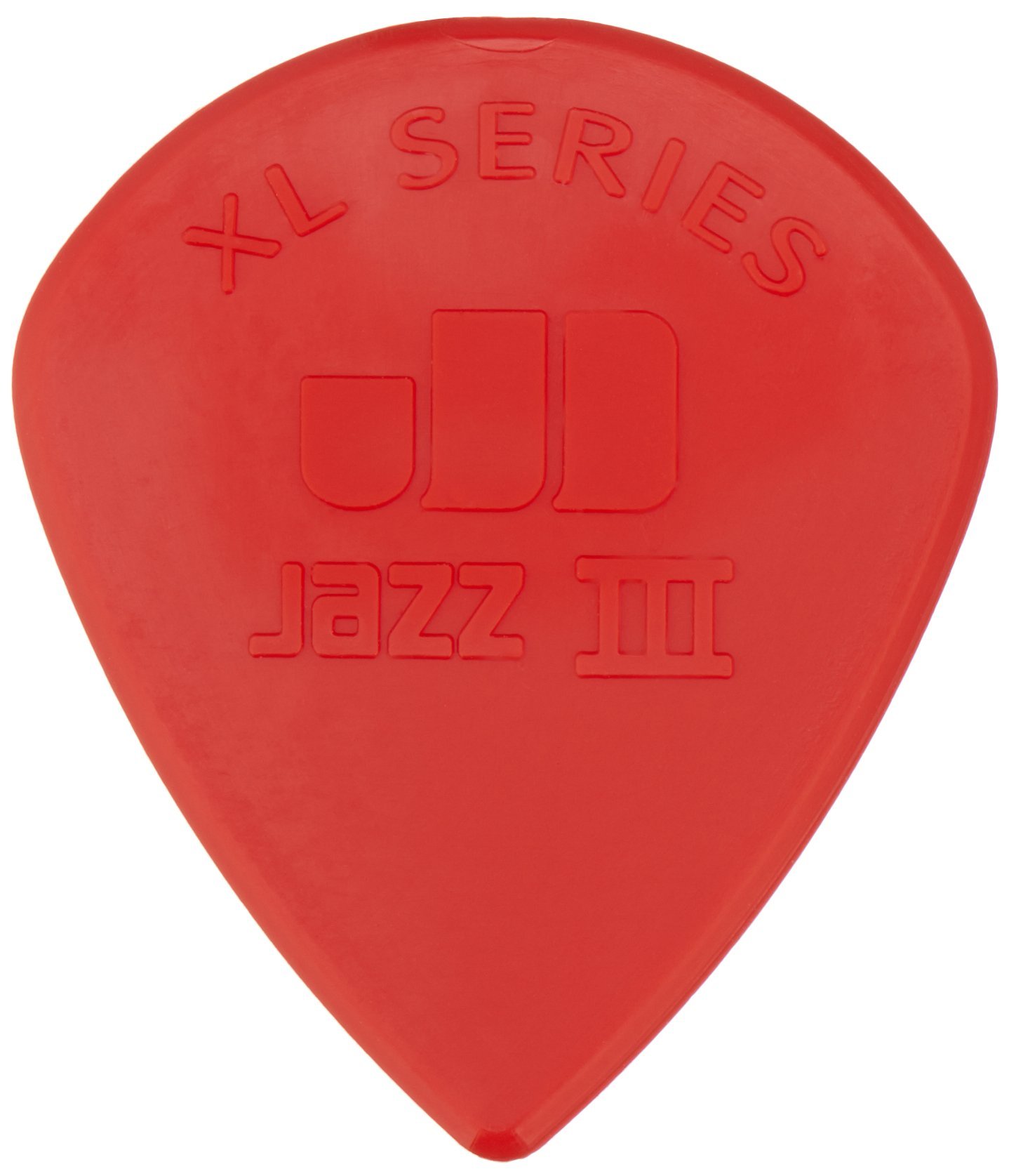 Dunlop Plectren XL Series, Jazz 3 Red (Pack of 24)