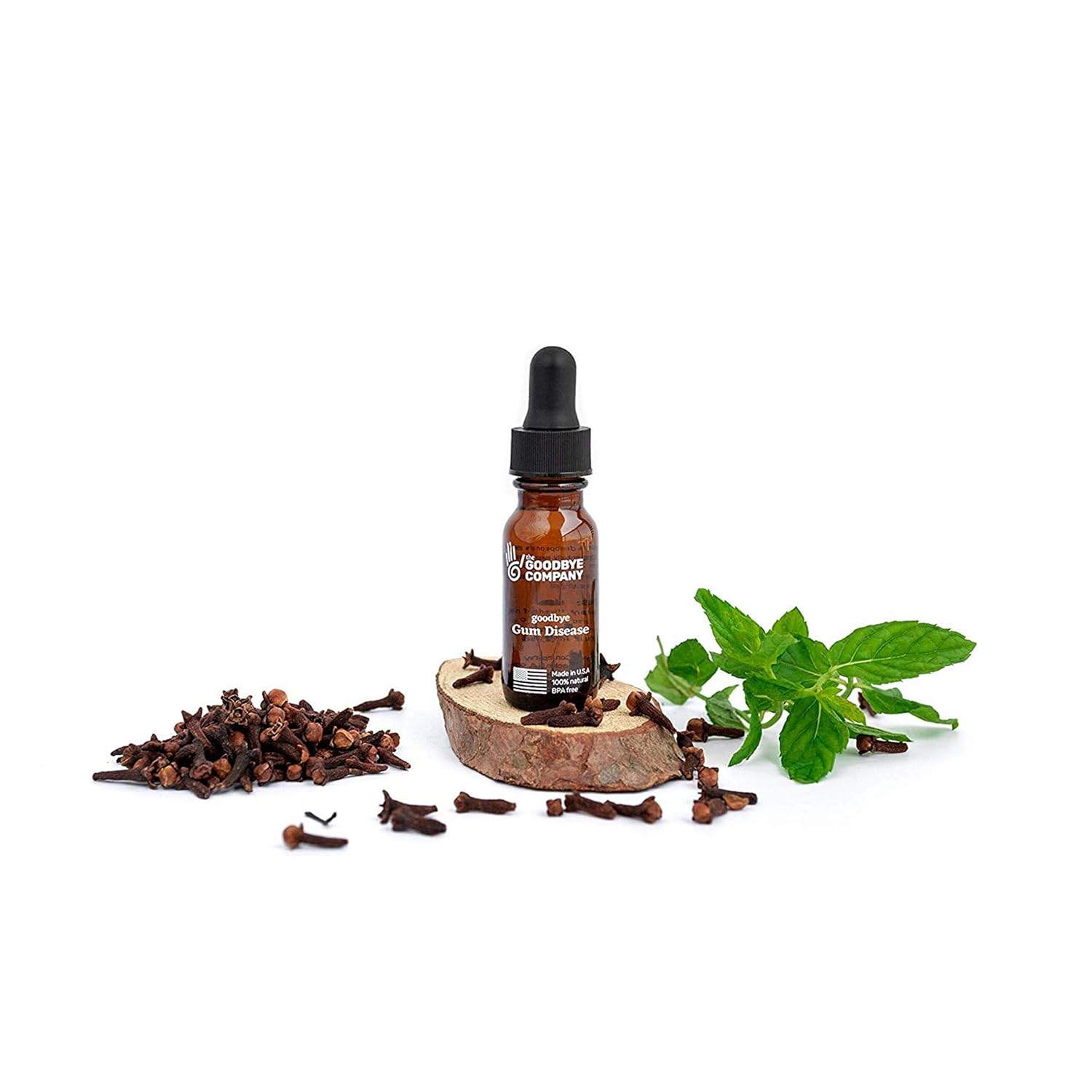 Goodbye Gum Disease - Organic Home Remedy for Oral Gum Disease | 100% Pure Neem and Clove Essential Oils for Oral Care | Effective and Natural Gingivitis Treatment (1 oz): Health & Personal Care