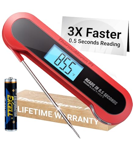 Instant Read Meat Thermometer For Cooking-0.6S Ultra-Fast Digital Food