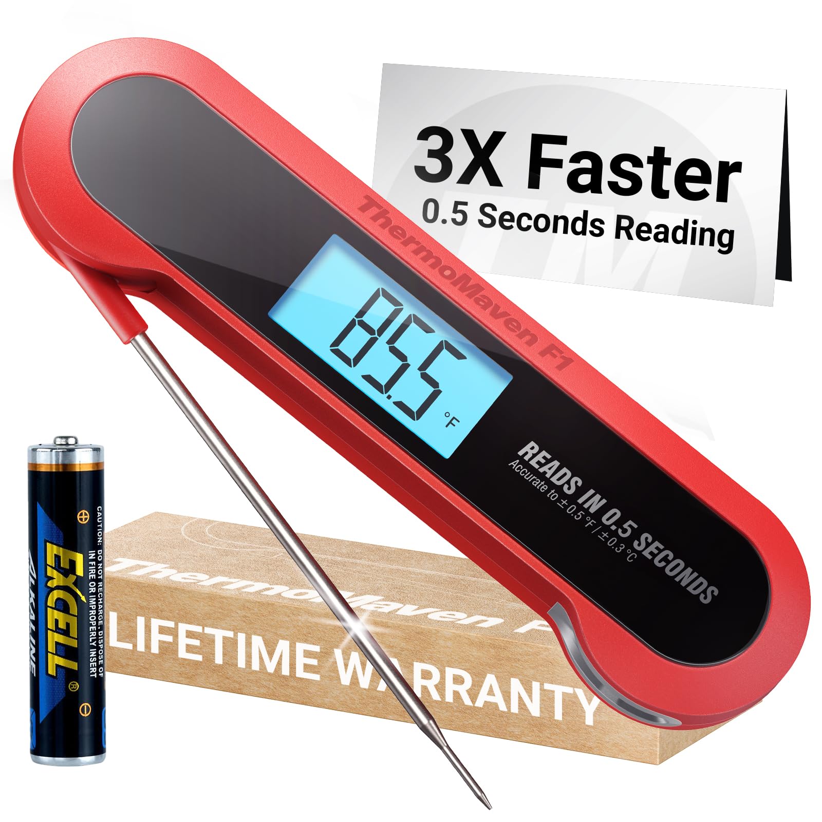 Professional 3X Faster 0.5sec Instant Read Meat