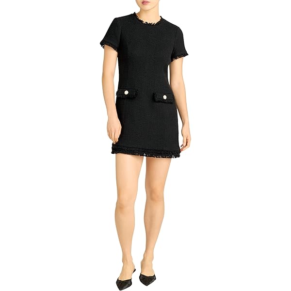 STAUD Women's Ilana Mini Dress, Black, XL at Amazon Women's Clothing store
