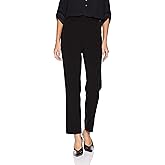 Rafaella Womens Curvy Gabardine Slim Leg Stretch Dress Pant, 30 Inch Inseam, Pull-on, with Pockets (Petite Size 4-14)