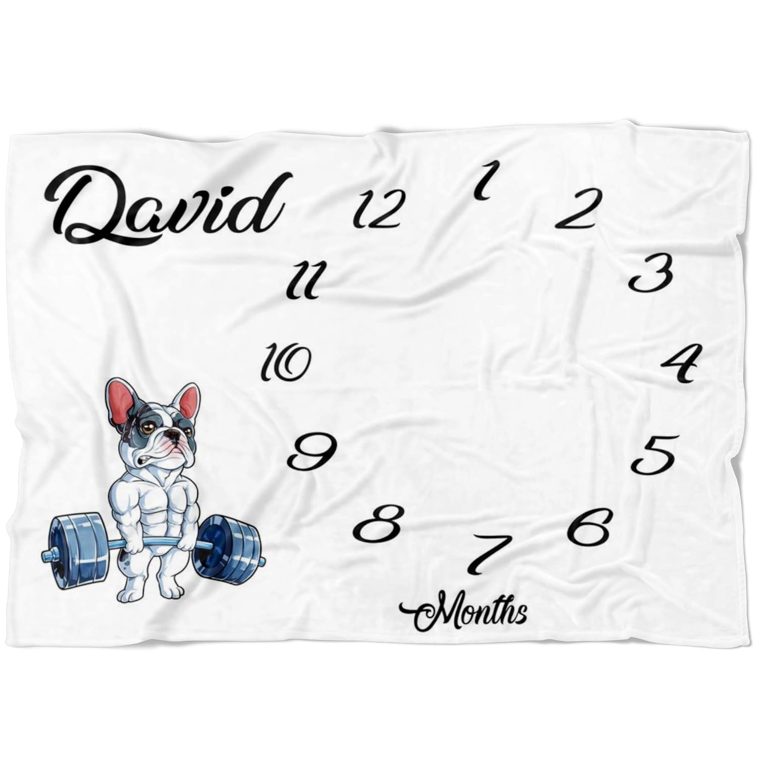 french bulldog baby blanket