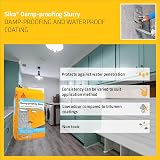 Sika Damp Proofing Slurry Waterproof Grey 25kg Interior Exterior Adjustable view 3