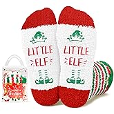 HAPPYPOP Christmas Gift Stocking Stuffers - Elf Light Up Socks for Girls Boys Ages 4-9