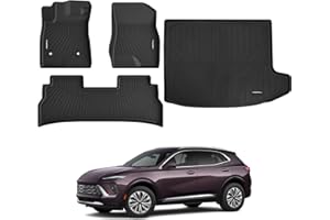 All Weather Floor Mats Cargo Liner for 2024 2025 2026 Envista, TPE Rubber Floor Liners Anti-Slip Full Set Automotive Mats for