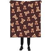 Cute Bear Blanket,Bear Soft Lightweight Throw Blanket for Sofa Couch Bed Room 50x60 inch