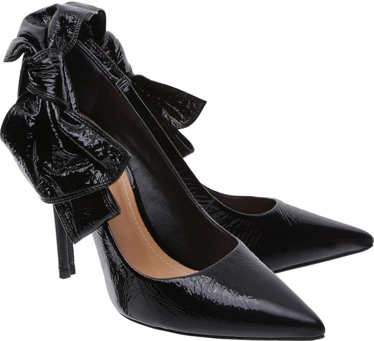 designer black pumps