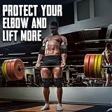EVO Fitness Elbow Support Wraps 47 inch – Breathable Cotton Elastic view 7