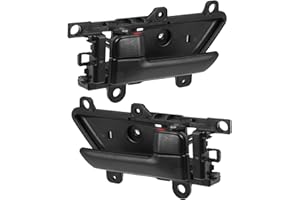 ACROPIX Front Left Driver Right Passenger Side Interior Door Handle Fit for Hyundai Veracruz - Pack of 2 Black