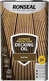 Ronseal Ultimate Decking Oil 5L Dark Oak Weather Resistant Water Based