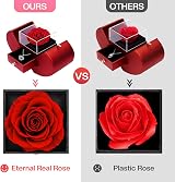 Firestyle Preserved Real Rose & I Love You Necklace Gift Set for Her view 3
