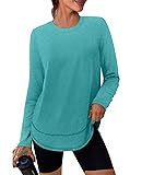 Womens Workout Tops Long Sleeve Swim Shirt Rash