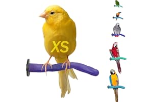 SWEET FEET AND BEAK Sweet Feet & Beak Safety Pumice Bird Perch, X-Small 1/2" X 6", Purple - Lightweight Grinding Bird Perches for Cage - Bird Nail Trimming Perch for Healthy Beak & Feet - Multi-Size & Color Parrot Stand