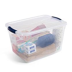 Rubbermaid Cleverstore Clear 32 Qt, 6 Pack