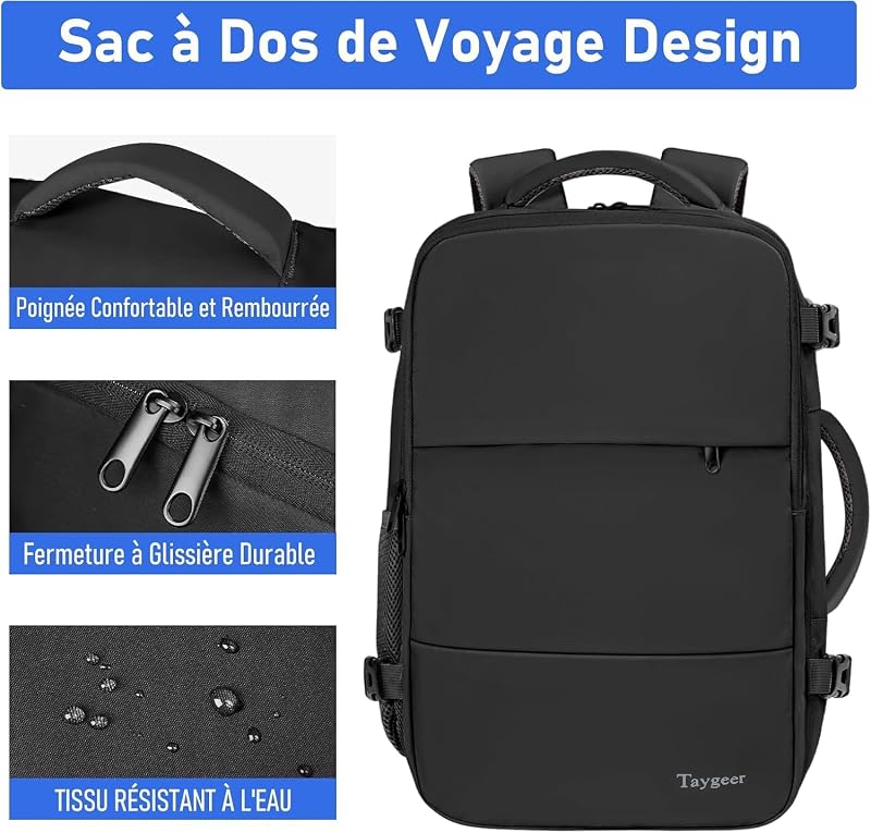 Bagage Cabine 40x30x20, Sac a Dos Voyage Cabine Avion 40x30x20
