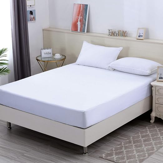 Amazon Com Haowaner Full Mattress Protector With Straps Premium 100 Waterproof Mattress Cover With Bed Sheet Fastener Non Slip Backing Noiseless Mattress Encasement Fitted Style 14 Deep Pocket Vinyl Free Home Kitchen