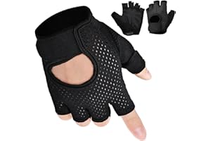 Permuly Non-Slip Gym Gloves Women, Weight Lifting Gloves Women Padded Grip, Workout Gloves Cycling Training Exercise Gym Acce