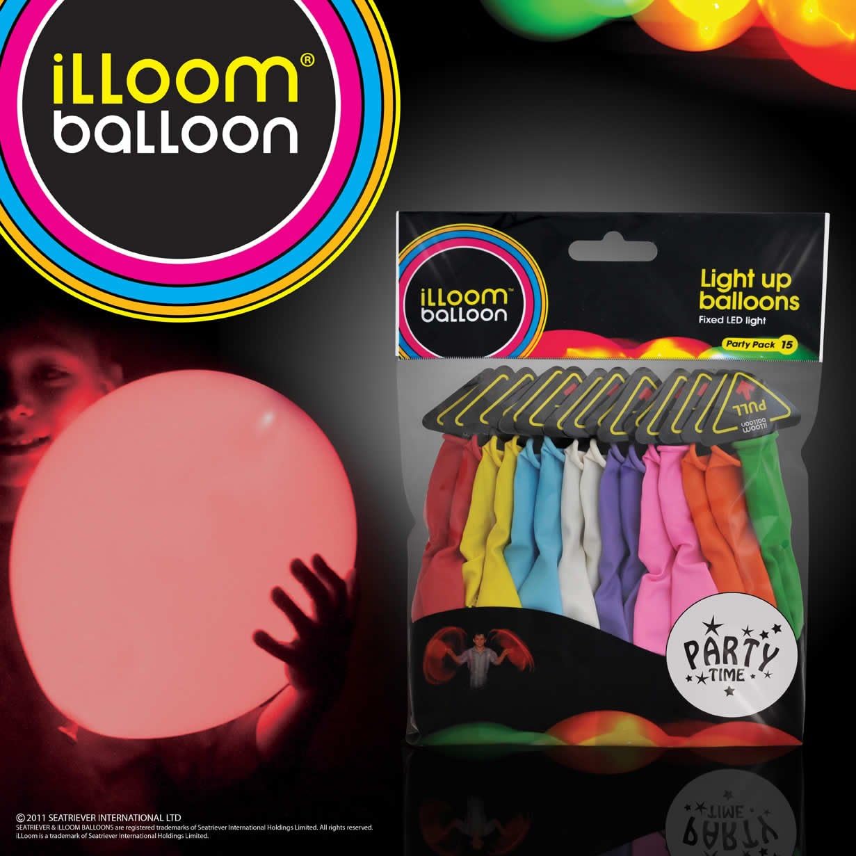 illooms Party Time Mixed Balloons (Pack of 15)