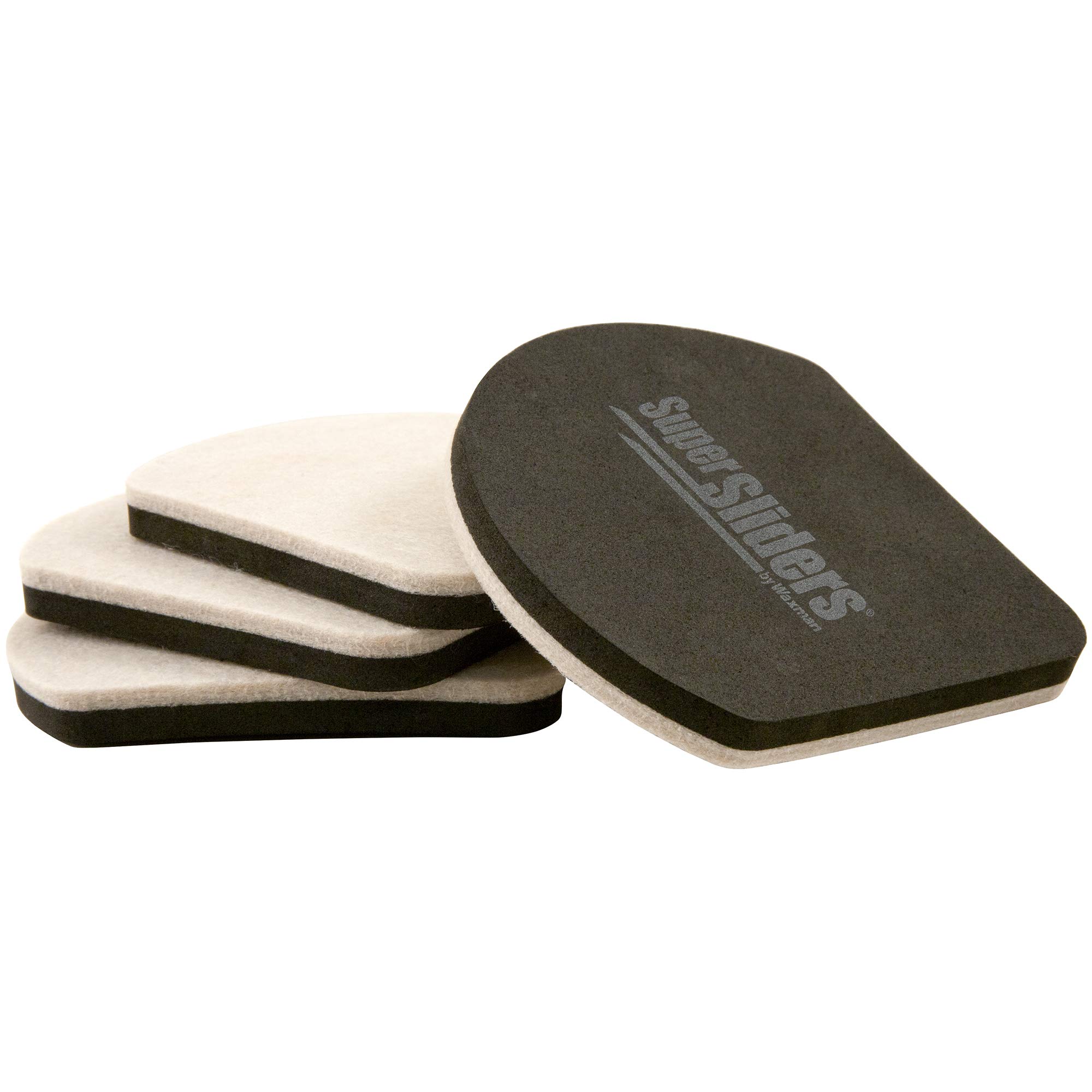 Photo 1 of Super Sliders 7" Slide & Hide Reusable Furniture for Hard Surfaces - Effortless Moving and Surface Protection, Beige (4 Pack)