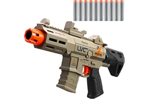 KYLIANDI Soft Bullet Toy Gun Pistol Toys Cheap Cool Stuff Realistic Hand Guns Stress Shot Dart Fake Prop Outdoor Shooting Game for Adults Under 10 Dollar Gifts for Age 14 Years Old (Brown)