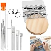 Knit Patch Kit-PatchMaker 2.0 Kit | Portable Patch Darning Loom Kit, Patchwork Weaving Tool Set for Quickly Sewing Repair, Loom Knitting Kit for Beginners