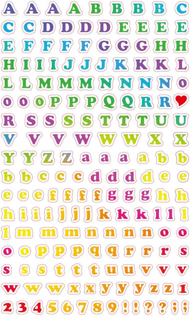 Polaroid Scrapbook Accessories, Clear, Letters + Numbers - Image 5
