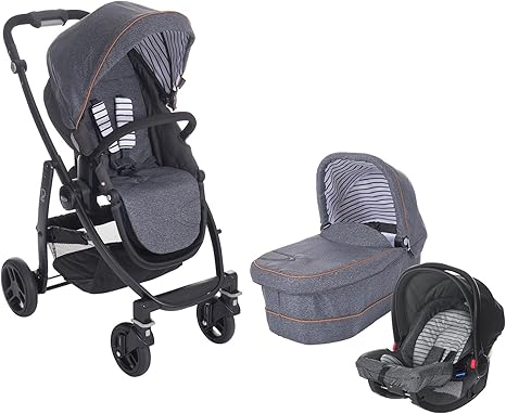 poussette graco evo trio charcoal