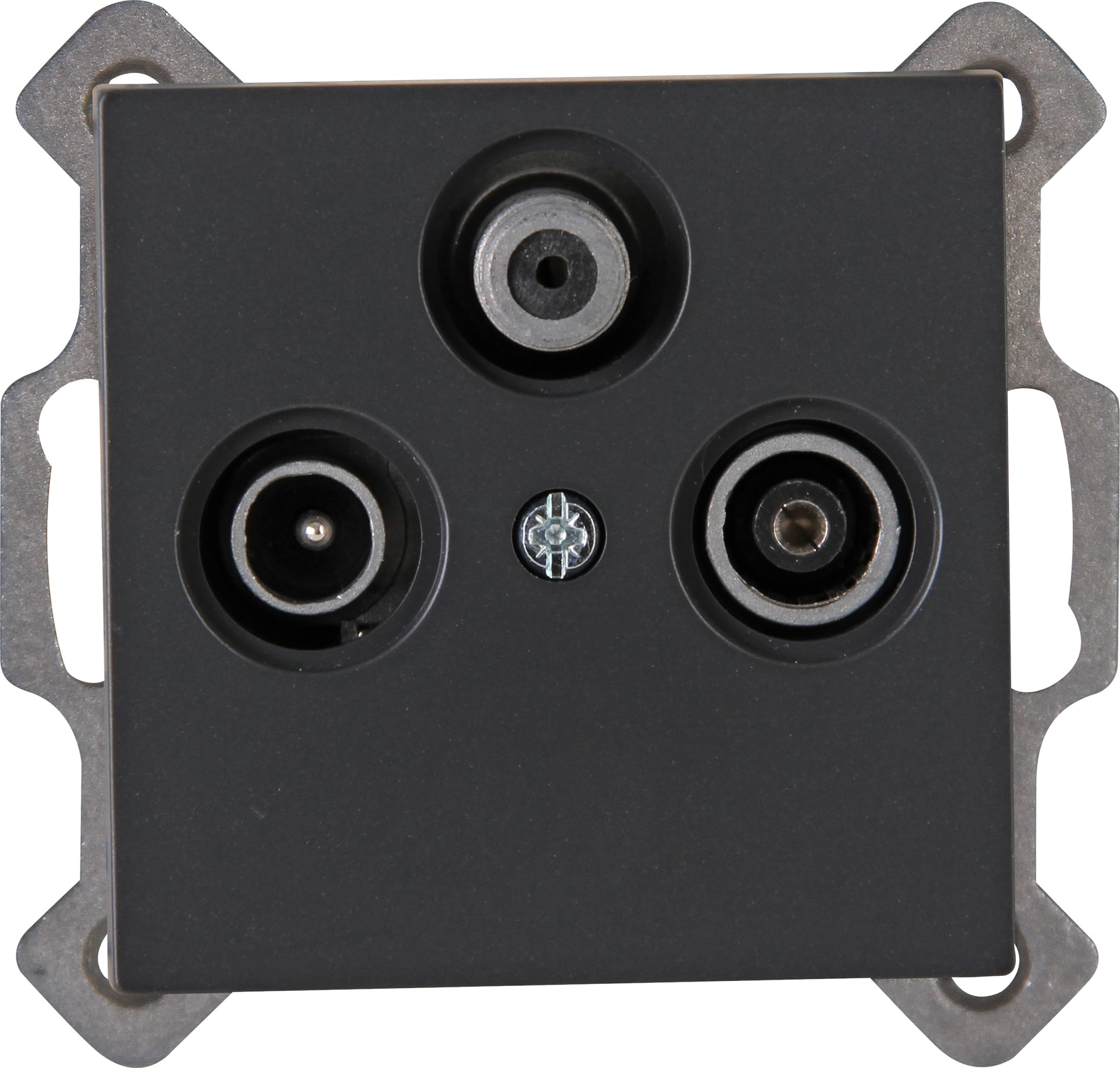 Kopp Athenis 941315083 Antenna Socket 3-Way TV/RF/Satellite Anthracite Pack of 1