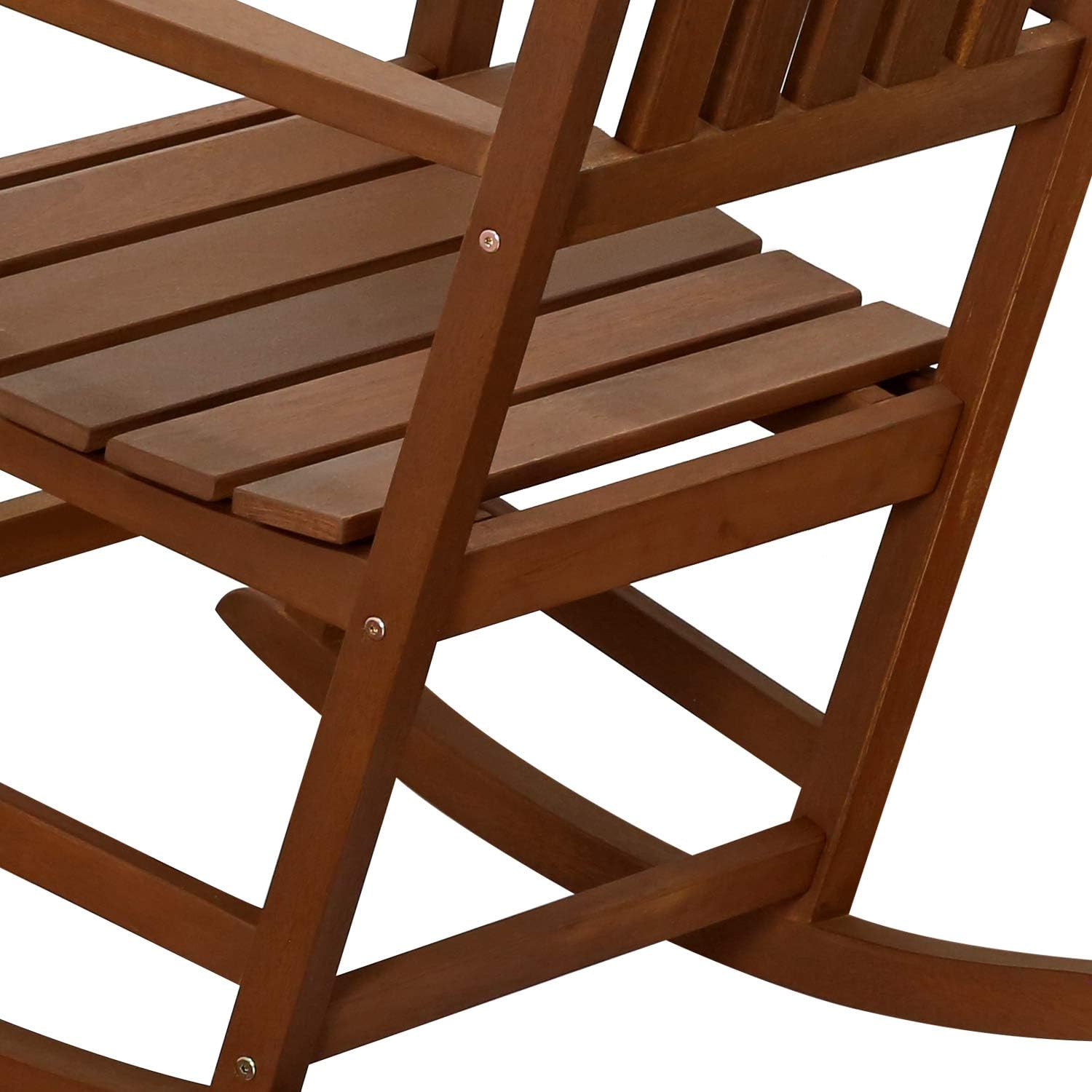 Furinno Hardwood Rocking Chair in Teak Oil, Wood, Natural, 65.51 (W) x 111.99 (H) x 80.01 (D) cm - Image 5