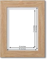 Fabian Clarke London 8x6 Modern Oak Photo Frame with White Mount view 2