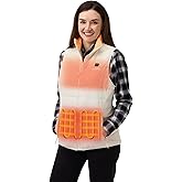ORORO Women's Lightweight Quilted Heated Vest with USB-C Rechargeable Battery, Heated Quilted Vest