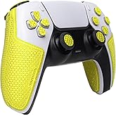 TALONGAMES Controller Grip Tapes Compatible with PS5 DualSense, Ultra Version Anti Slip Tape, Sweat Absorbent, Skin kit, Compatible with PlayStation 5 Controllers Grips, Buttons, Trigge, D-pad Neon