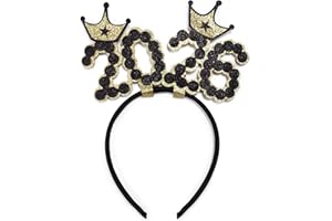 Needzo 2026 New Years Headband, NYE Party Hats, One Size Fits Most