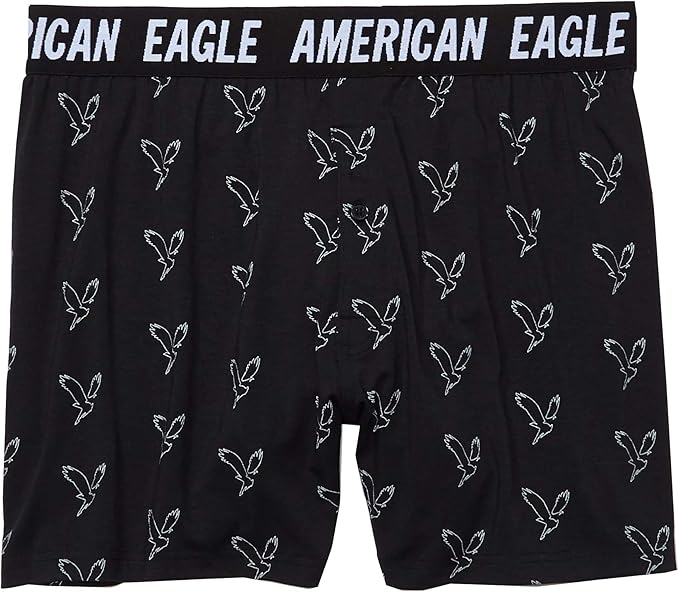 American Eagle Men's 0689064 Eagles 4" Inseam Ultra Soft Boxer Shorts